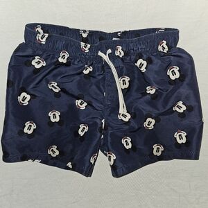 H&M Kids Swim Trunks - Navy with Mickey Mouse Print